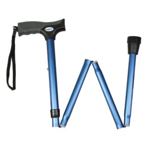 Carex Cane Fold Blue Soft Grip FGA53800