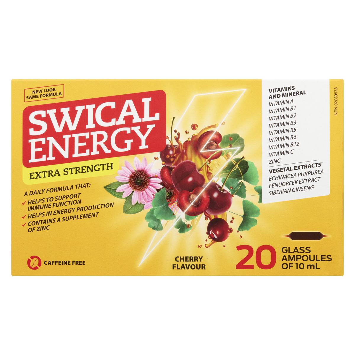 Lab Suisse Swical Energy Extra-Fort Cherry 20 x 10 mL - Image 3