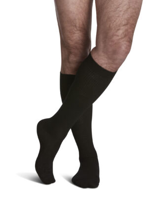 Sigvaris 186CC99 Knee High 15-20 Men's Black 1 Pair