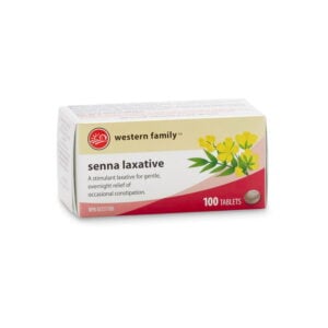 Western Family Natural Source Senna Laxative 8.6 mg 100 Tablets