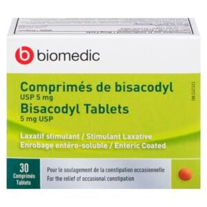 BIOMEDIC Bisacodyl 5 mg 30 Tablets