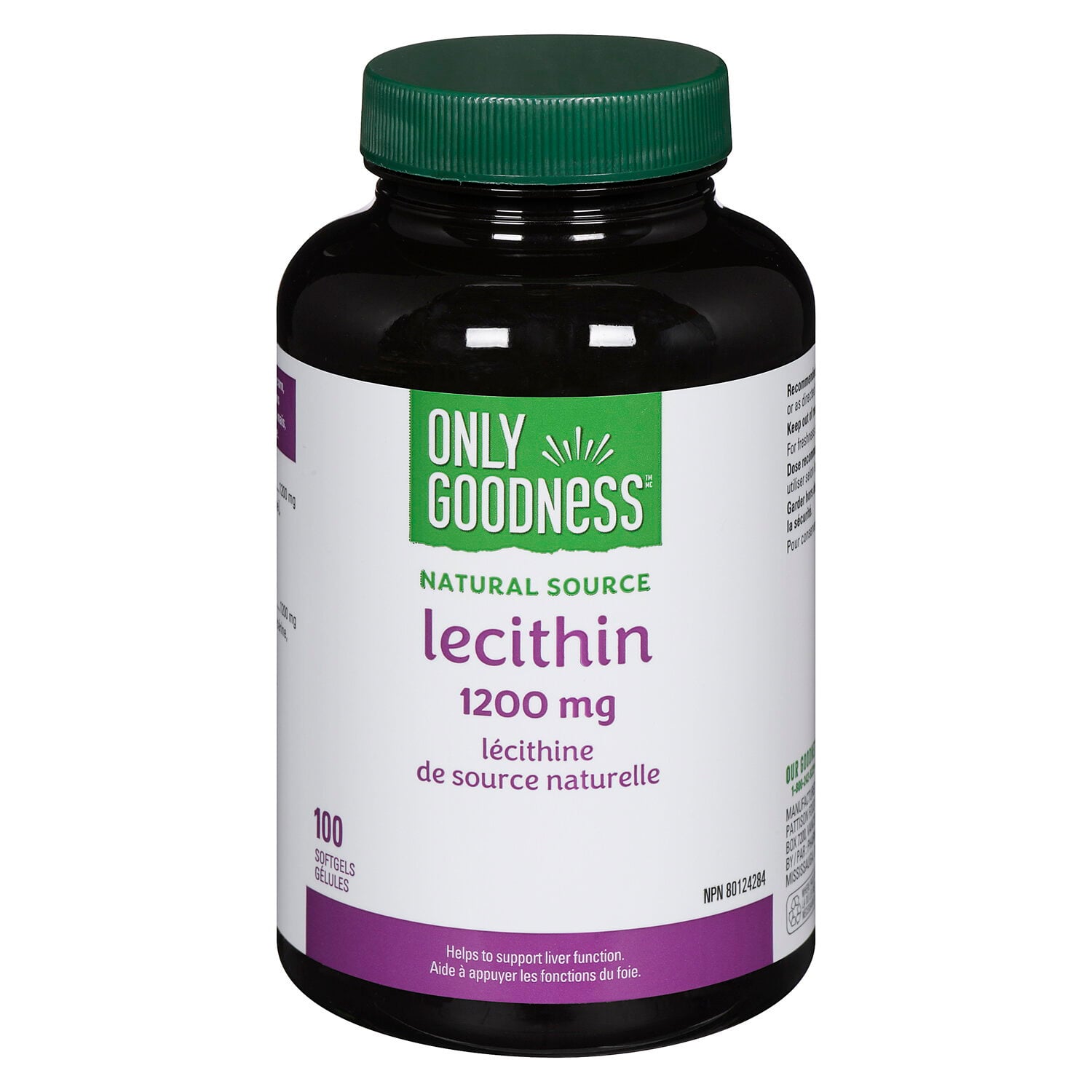 Only Goodness Lecithin 1200 mg 100 Capsules