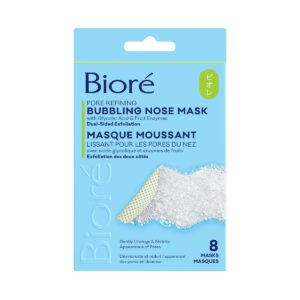 Biore Pore Refining Bubbling Nose Mask 8 Count