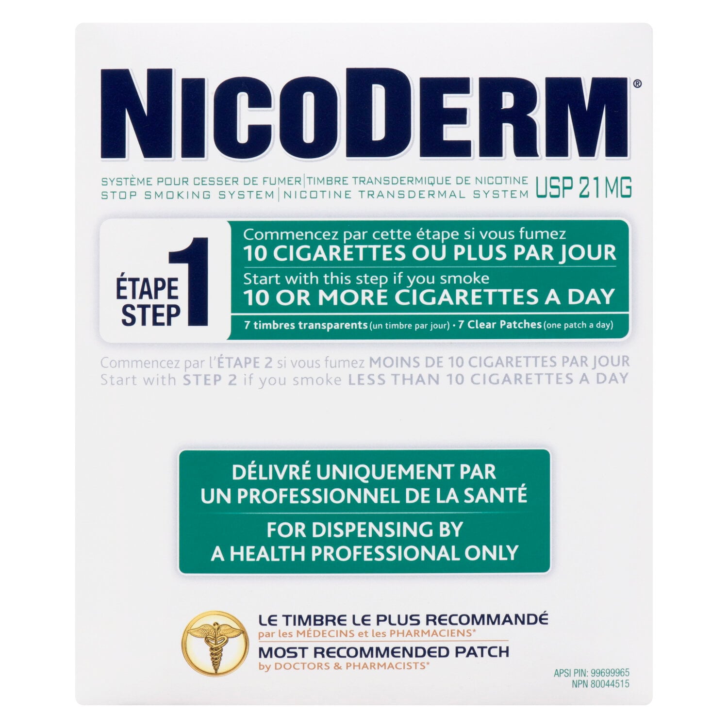 Nicoderm Rx Step 1 Patch 21 mg 7 Count