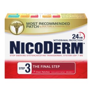 Nicoderm Rx Step 3 Patch 7 mg 7 Count