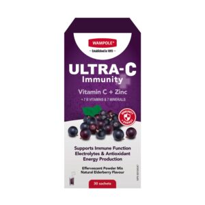 Wampole Ultra-C Vit C Effervescent Elderberry 1000 mg Sachet 30 Count