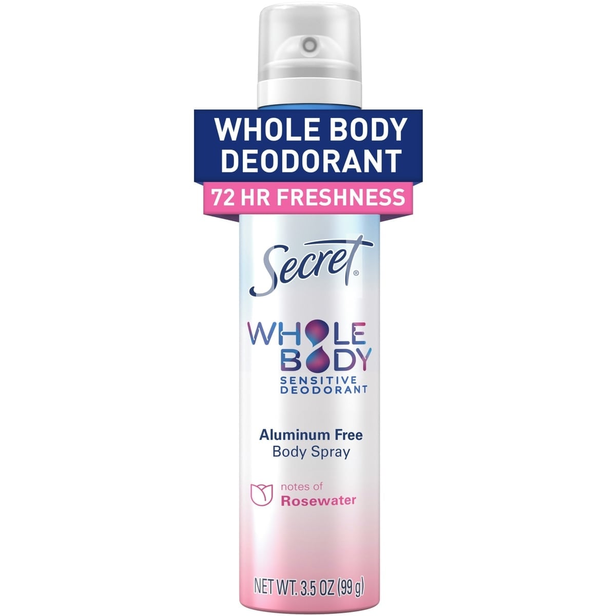 Secret Body Spray Rosewater 99 g
