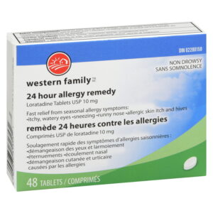 Western Family Allergy Remedy Loratadine 48 Tablets