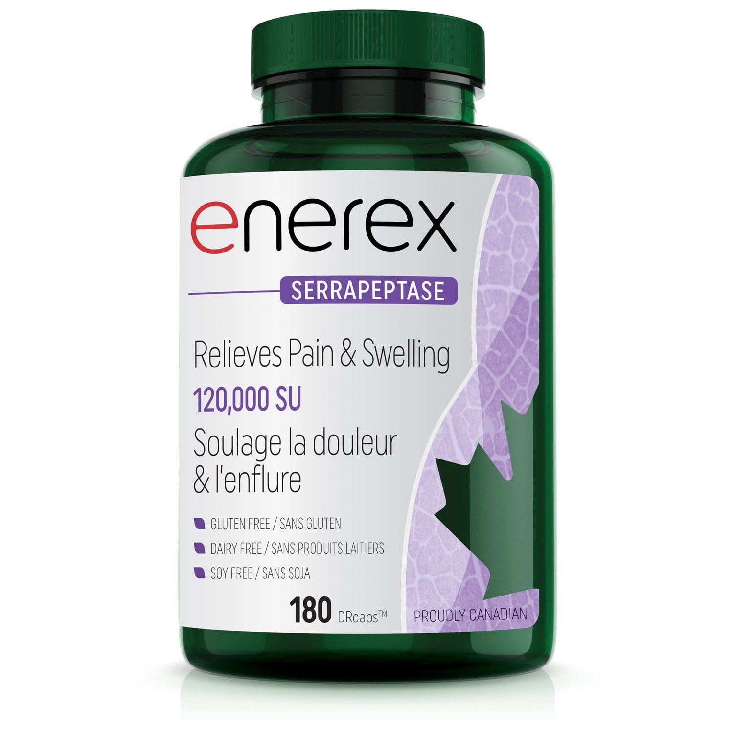 Enerex Serrapeptase 120,000U 180 Capsules