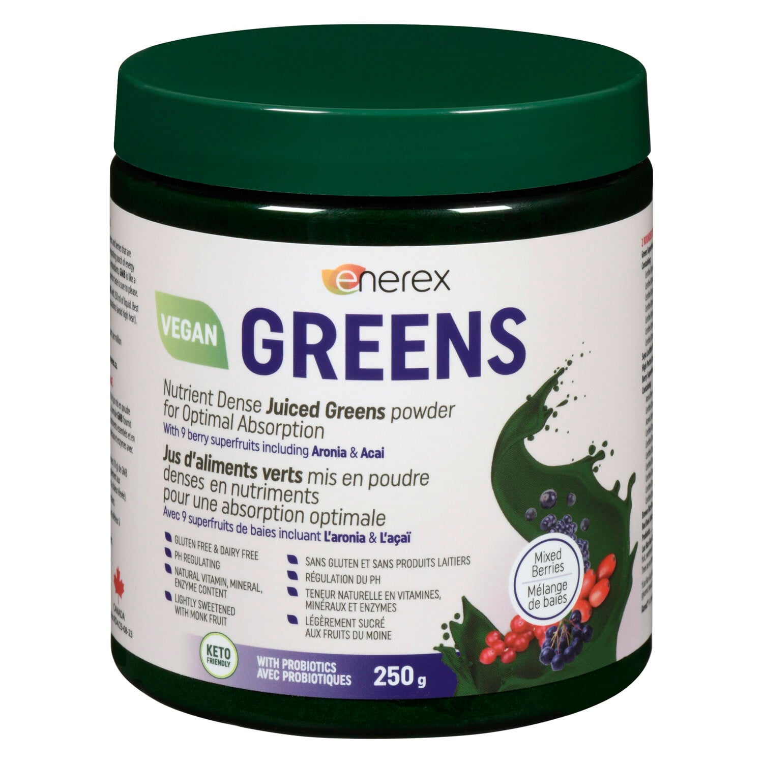 Enerex Greens Mixed Berry 250 g