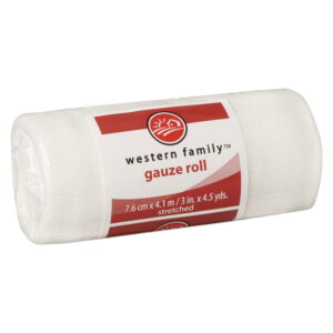 Western Family Gauze Bandage Roll 3inx4.5yds