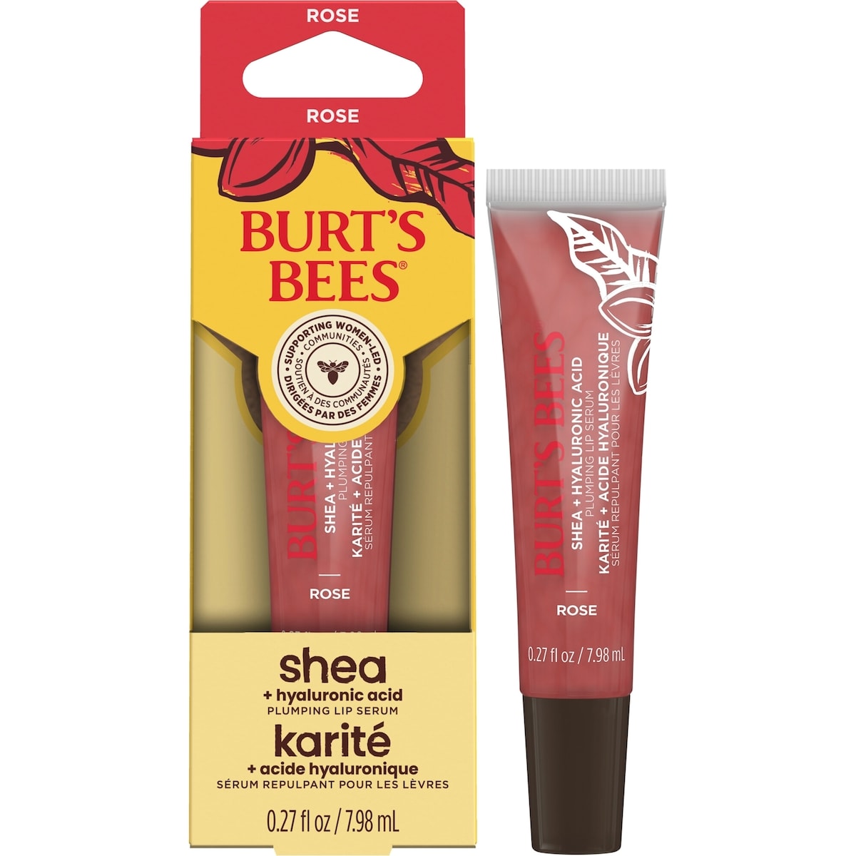 Burt's Bees Shea Lip Serum Rose - Image 2