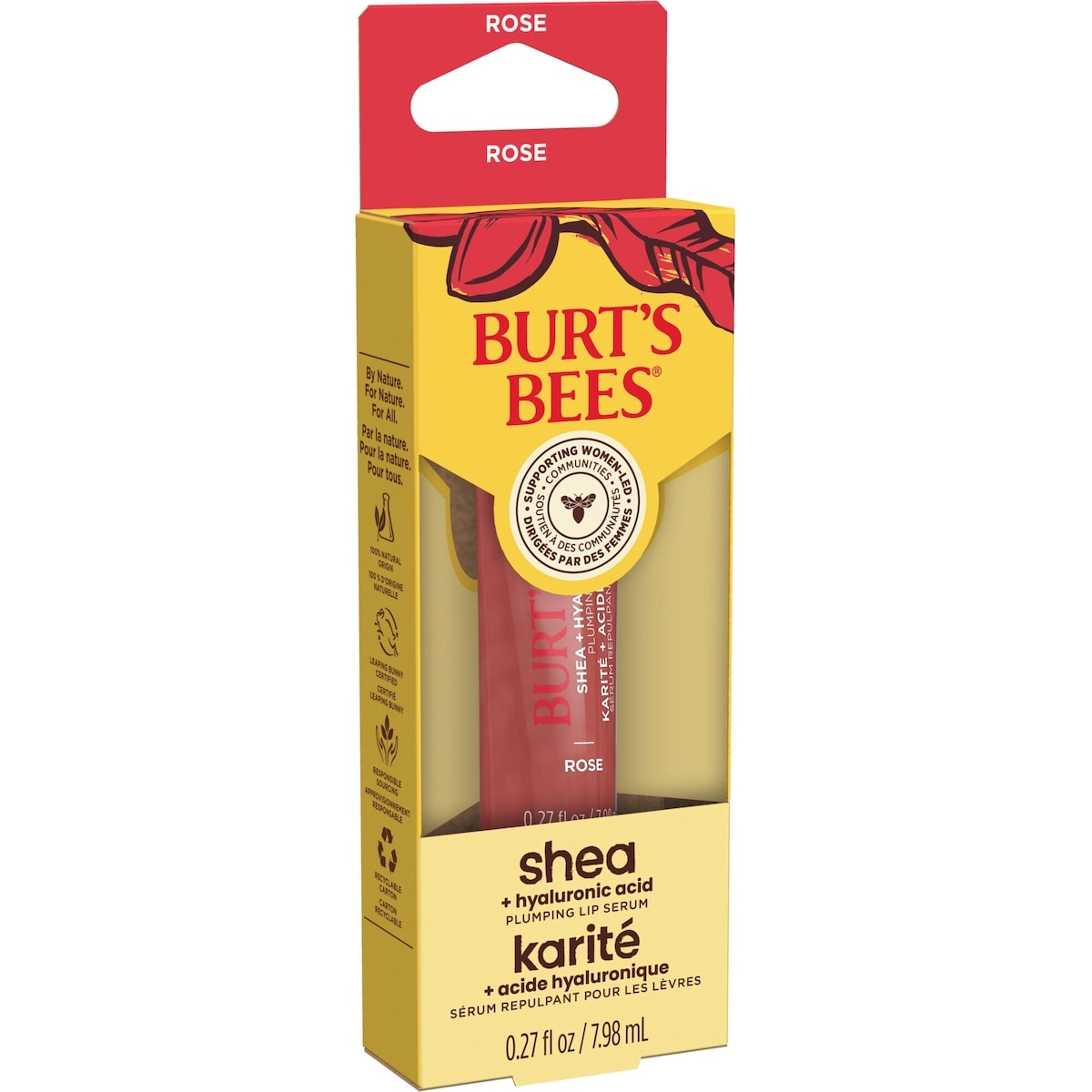 Burt's Bees Shea Lip Serum Rose - Image 4