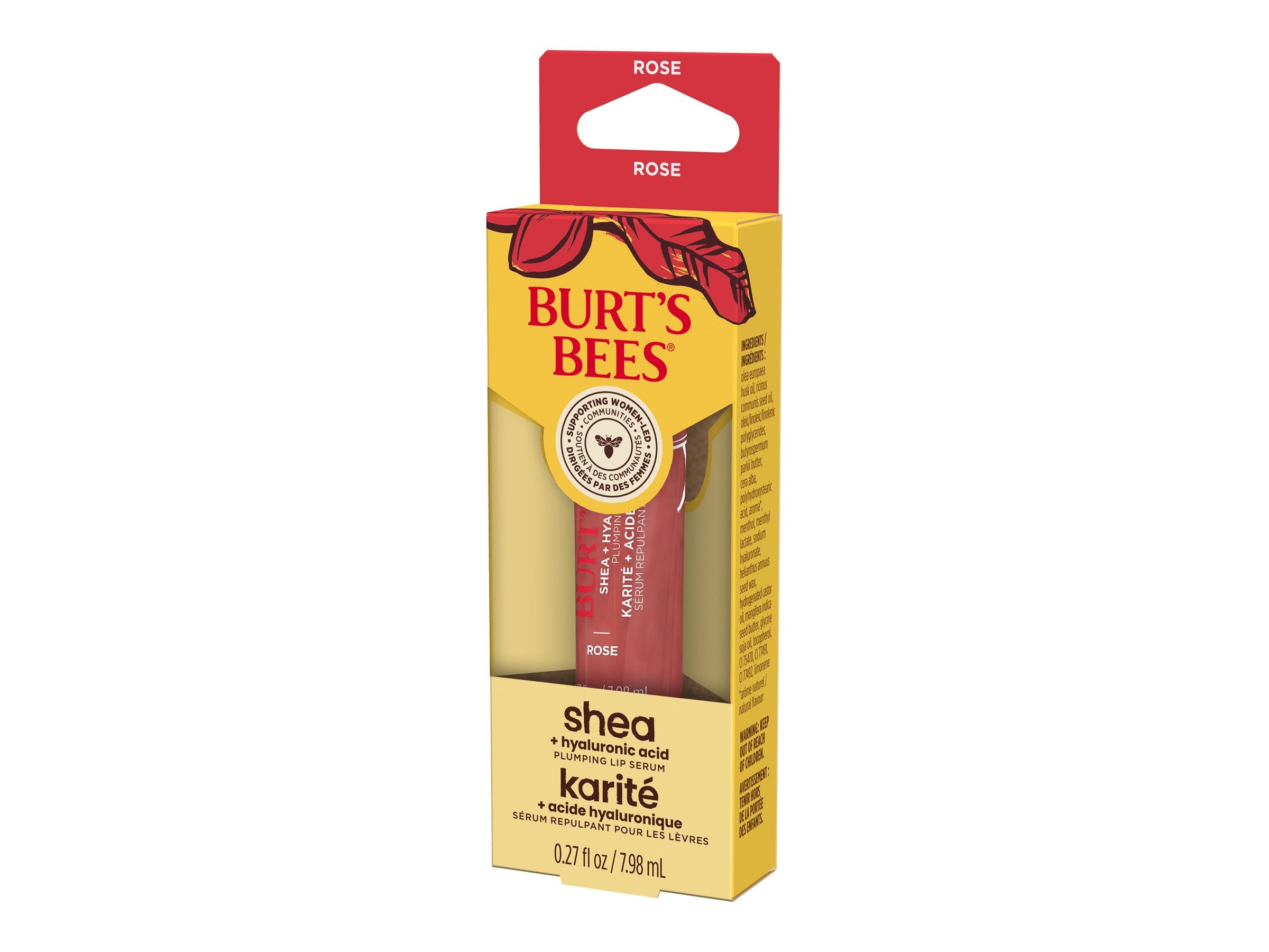 Burt's Bees Shea Lip Serum Rose - Image 6
