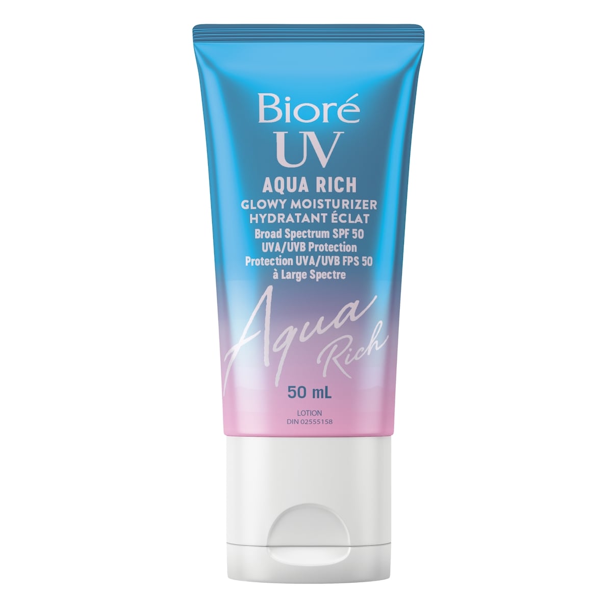 Biore UV Aqua Rich Glowy Moisturizer SPF 50 50 mL
