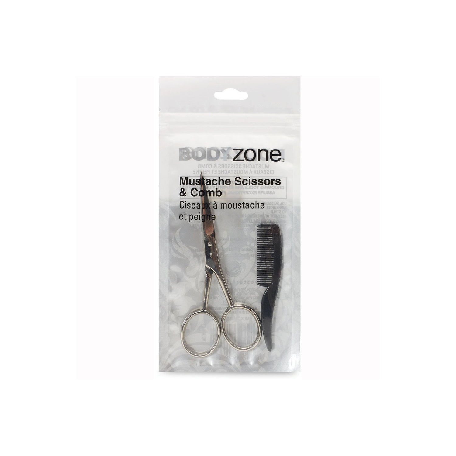 Body Zone Mustache Scissor And Comb