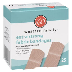 Western Family Rugged Adhesive Strips 25 Count