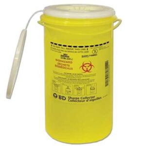 BD Sharps Container Yellow 300450 3.1 L Plug Capsules