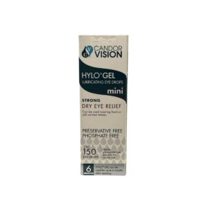 Candor HYLO Hylo Gel 2 mg/mL Mini Lubricating Eye Drops 150 Drops 5 mL