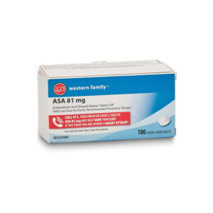 Western Family ASA 81 mg Enteric Coated 180 Tablets