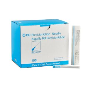 BD Needle Safety 25G x 1 1/2 305127 100 Count