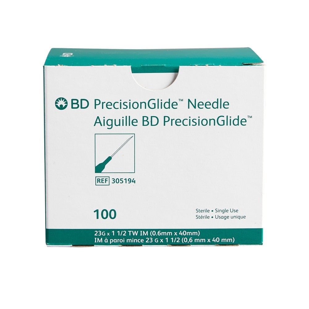 BD Needle Precision Glide 23G x 1 1/2 305194 100 Count