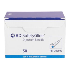 BD Needle Safetyglide 23G x 1 305902 50 Count