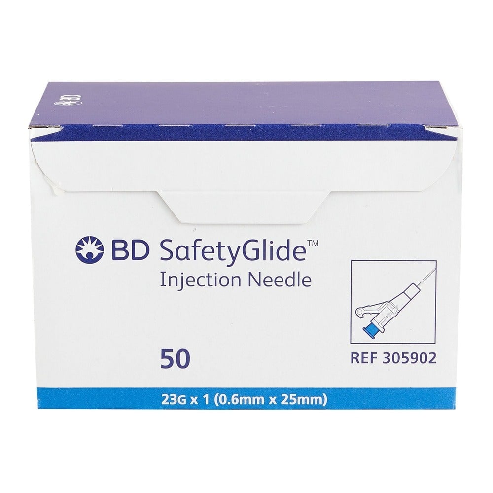 BD Needle Safetyglide 23G x 1 305902 50 Count