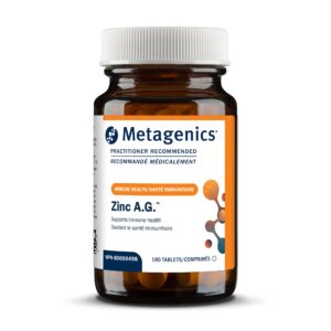 Metagenics Zinc Ag And Glycinate Supplement 180 Tablets