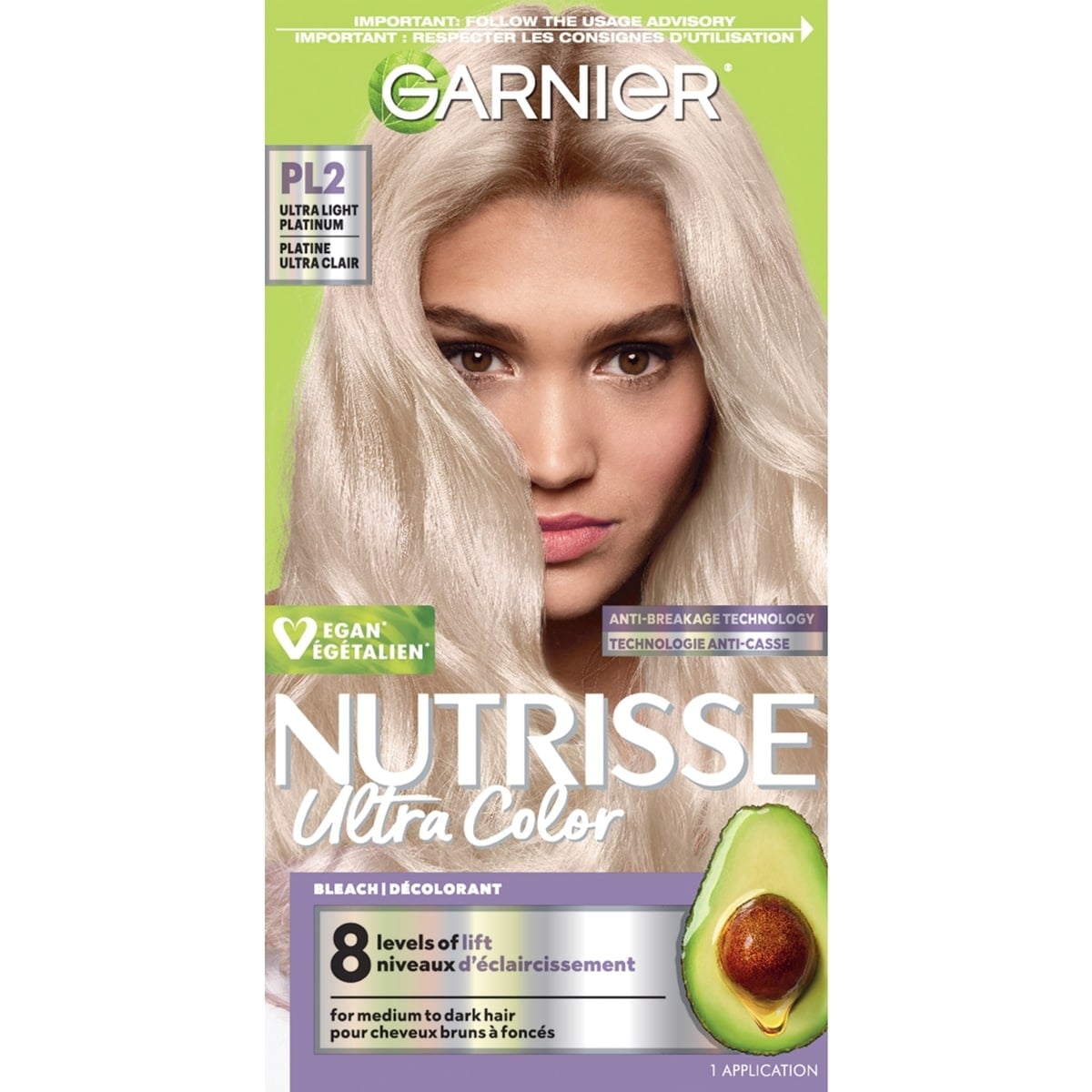 Garnier Nutrisse Ultra Color PL2 Ultra Light Platinum 1