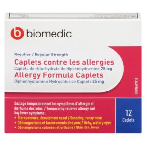 BIOMEDIC Allergy 25 mg 12 Capsules