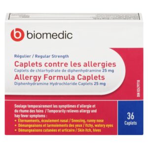BIOMEDIC Allergy 25 mg 36 Capsules