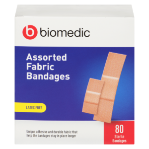 BIOMEDIC Bandage Fabric Assorted 80 Count