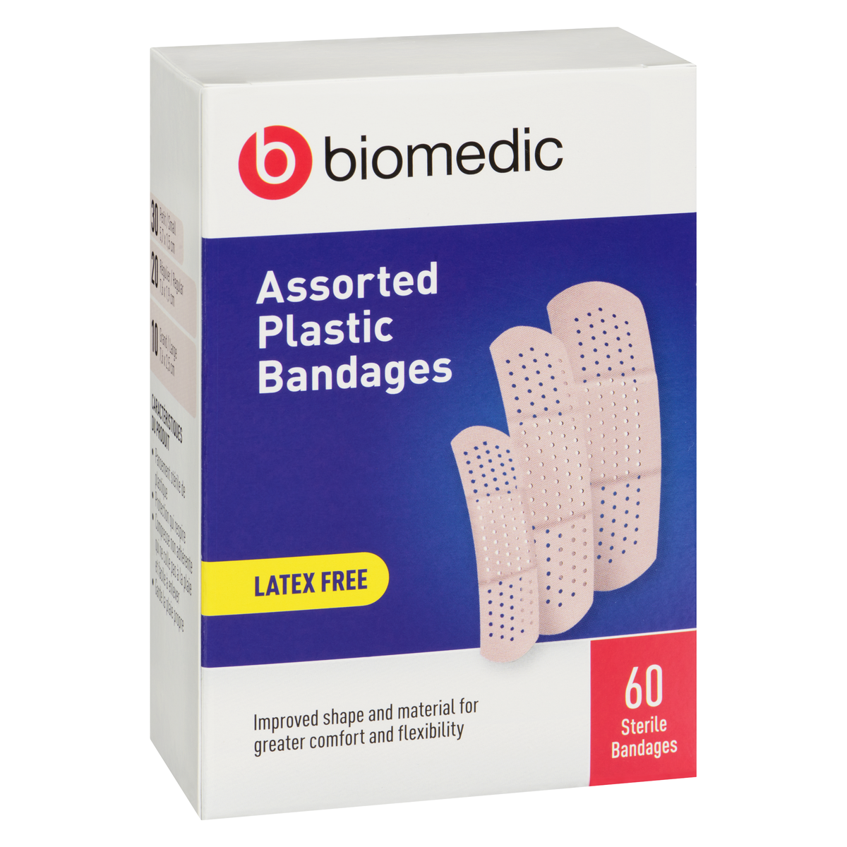 BIOMEDIC Bandage Plastic Assorted 60 Count - Image 2