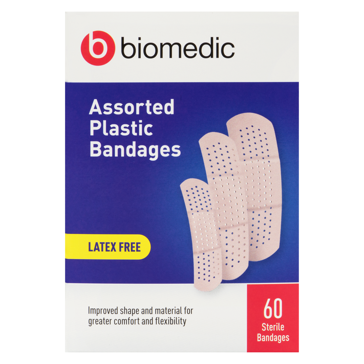 BIOMEDIC Bandage Plastic Assorted 60 Count - Image 4