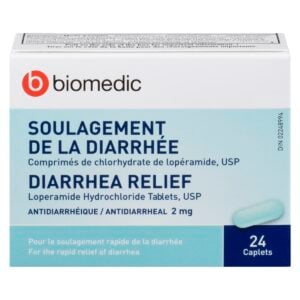 BIOMEDIC Diarrhea Relief 2 mg 24 Caplets