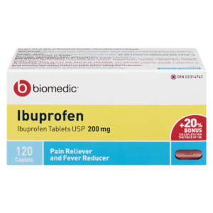 BIOMEDIC Ibuprofen 200 mg 120 Caplets