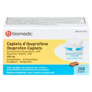BIOMEDIC Ibuprofen 200 mg Ez 200 Caplets