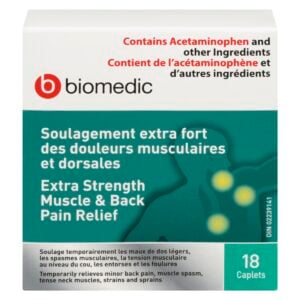 BIOMEDIC Back And Muscle Relax Extra Strength 400 mg 18 Tablets