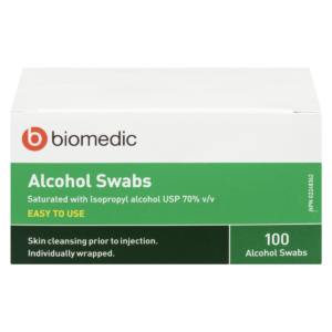 BIOMEDIC Alcohol Swabs 100 Count