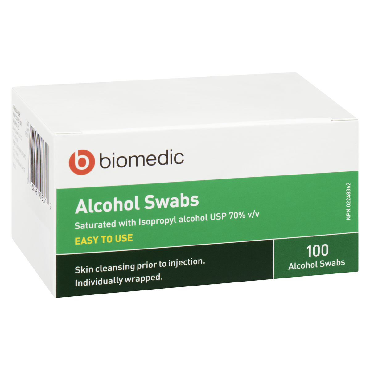 BIOMEDIC Alcohol Swabs 100 Count - Image 2
