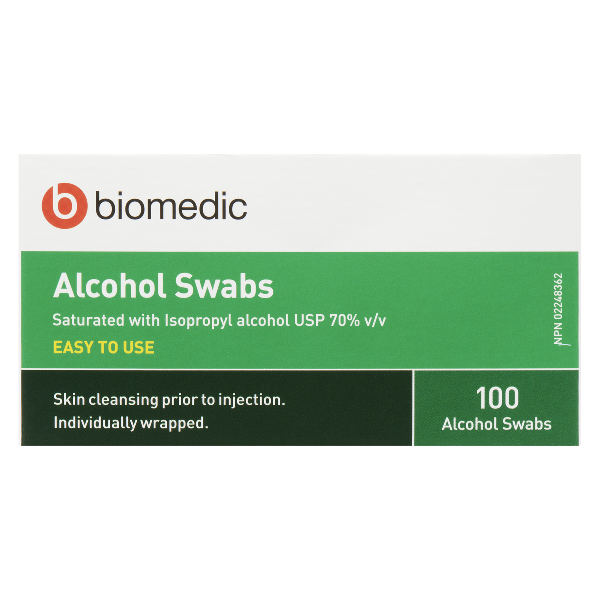 BIOMEDIC Alcohol Swabs 100 Count - Image 4