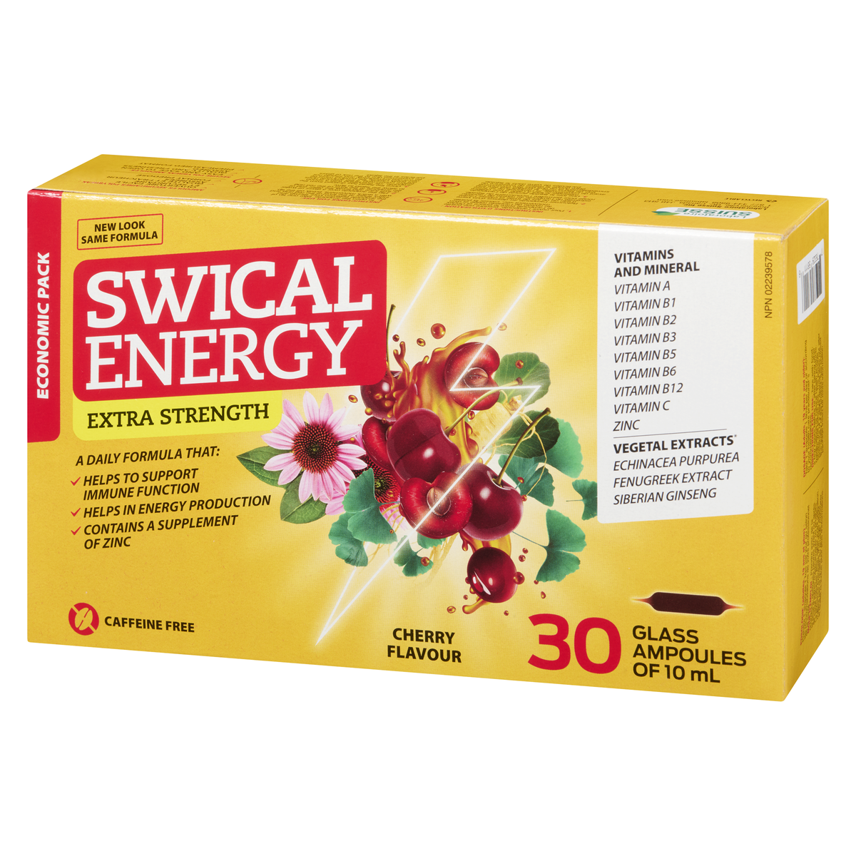 Lab Suisse Swical Energy Extra Strength Cherry Econo 30 x 10 mL - Image 3