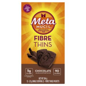 Metamucil Daily Fibre Thins Chocolate 12 Count