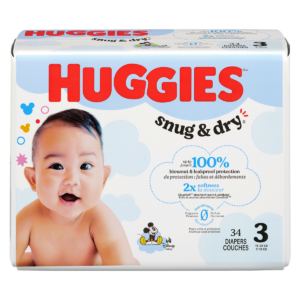 Huggies Snug & Dry Size 3 34 Pack