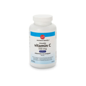 Western Family Vit C Chew Blueberry 500 mg 300 Tablets