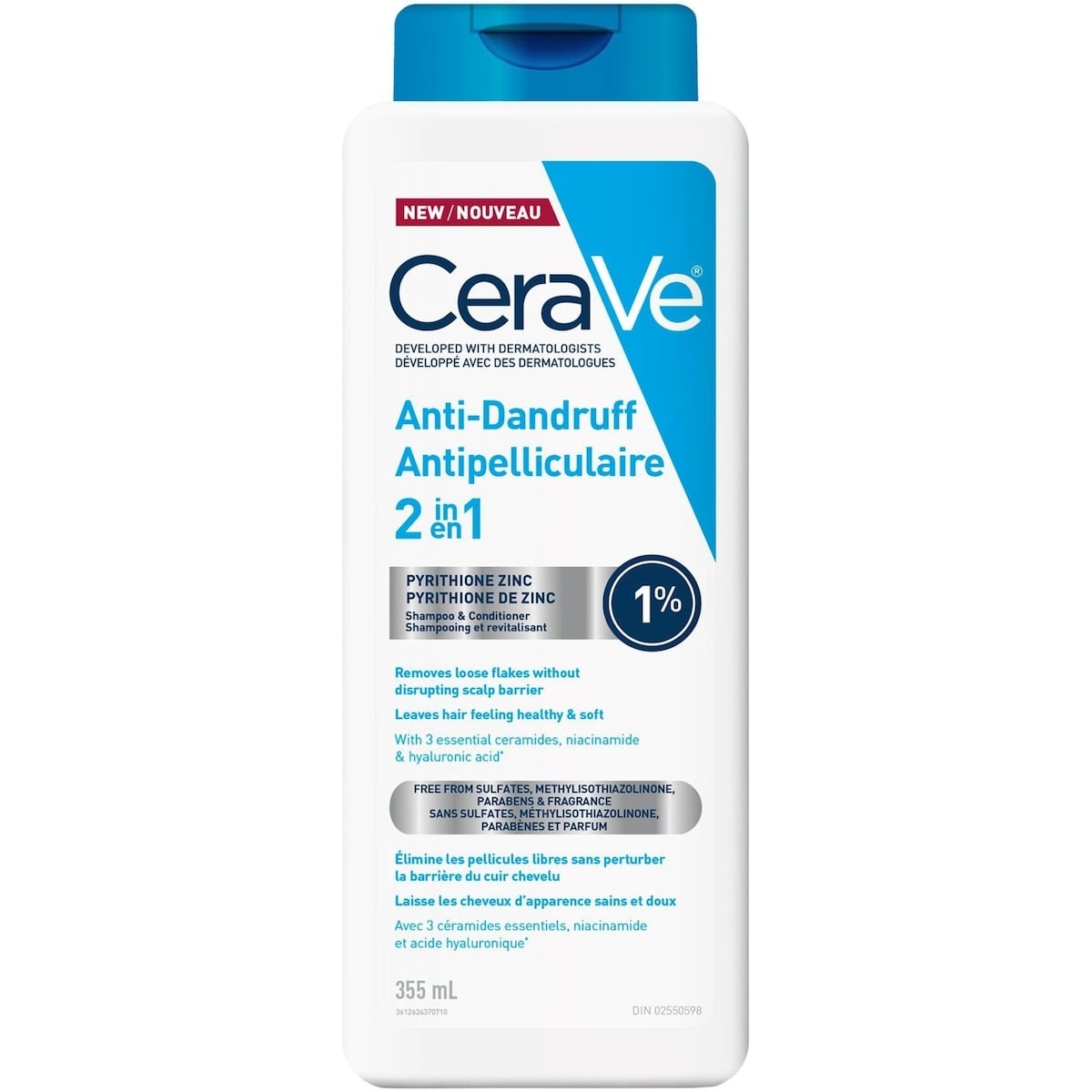 CeraVe Hair Antidandruff 2-in-1 355 mL