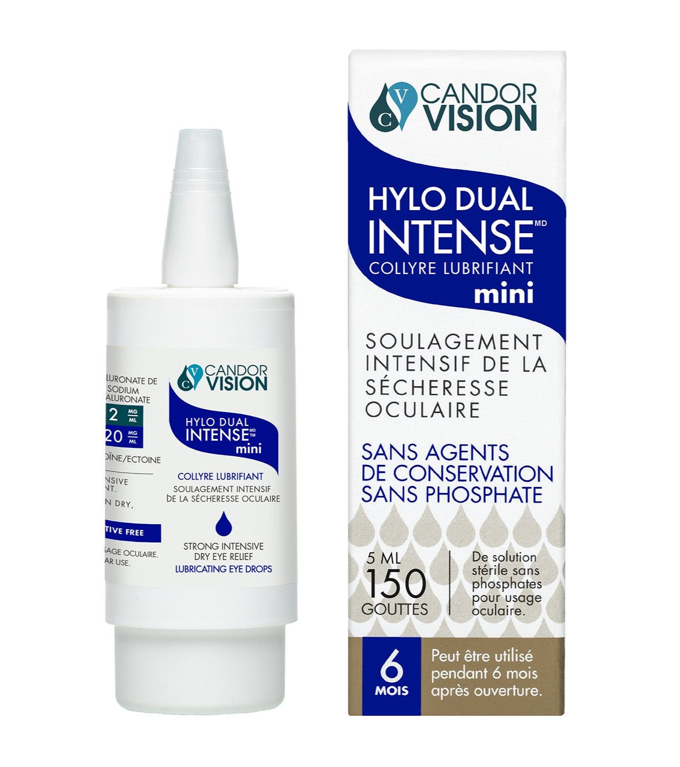 Candor HYLO Hylo Dual Intense Mini Lubricating Eye Drops - Image 2