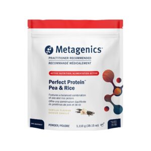 Metagenics Perfect Protein Powder Pea And Rice Vanilla 1200 g