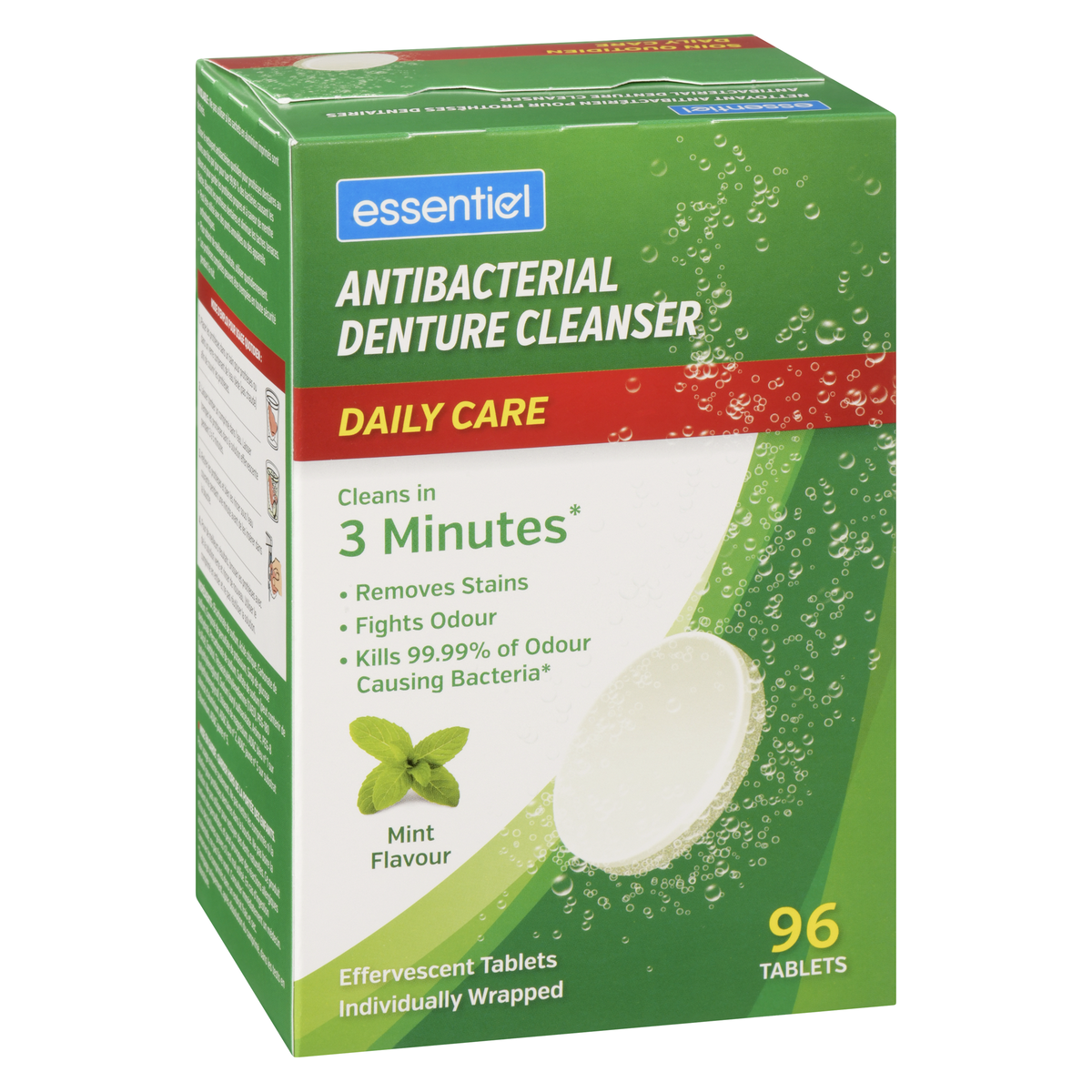 Essentiel Denture Cleaner 3 Min 96 Count - Image 2
